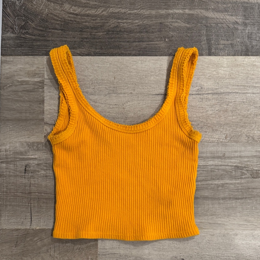 Urban Outfitters Vibrant Orange Crop Top